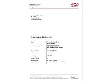 ECO歐盟生態認證報告-SYSTEXX空氣凈化壁布
